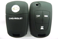 Чехол силиконовый  для автомобильных ключей " CHEVROLET"ЧЕРНЫЙ 987