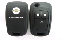 Чехол силиконовый  для автомобильных ключей "CHEVROLET" ЧЕРНЫЙ 941